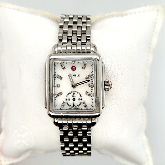 Michele Ladies Mini Deco with Diamond Dial (7635) - Picture 13 of 13